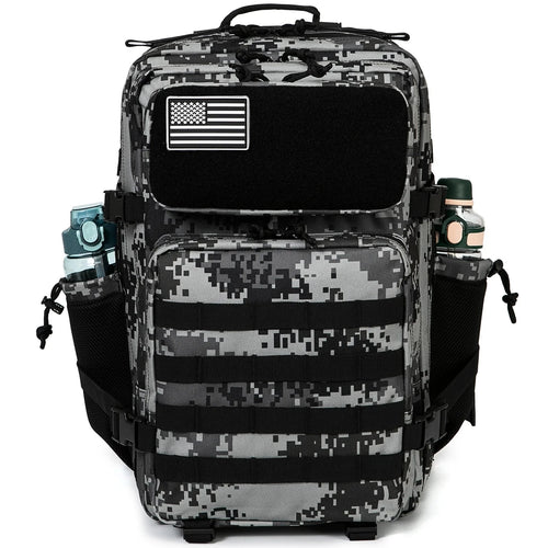 45L Tactical Backpack survival Bag Hunting MOLLE Backpack GYM For Men EDC Outdoor Hiking Rucksack Witch Bottle Holder